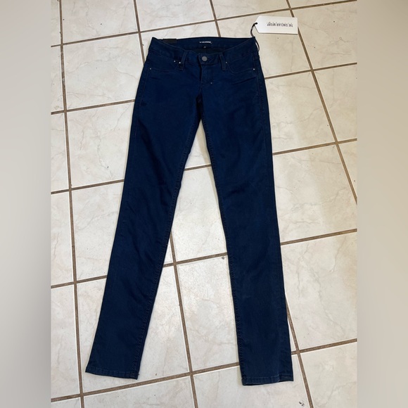 SINCLAIR MFGRP NWT! Dark Blue COE THE FIXED DENIM LEGGING Jeans Sz 25 NEW! - Picture 1 of 8